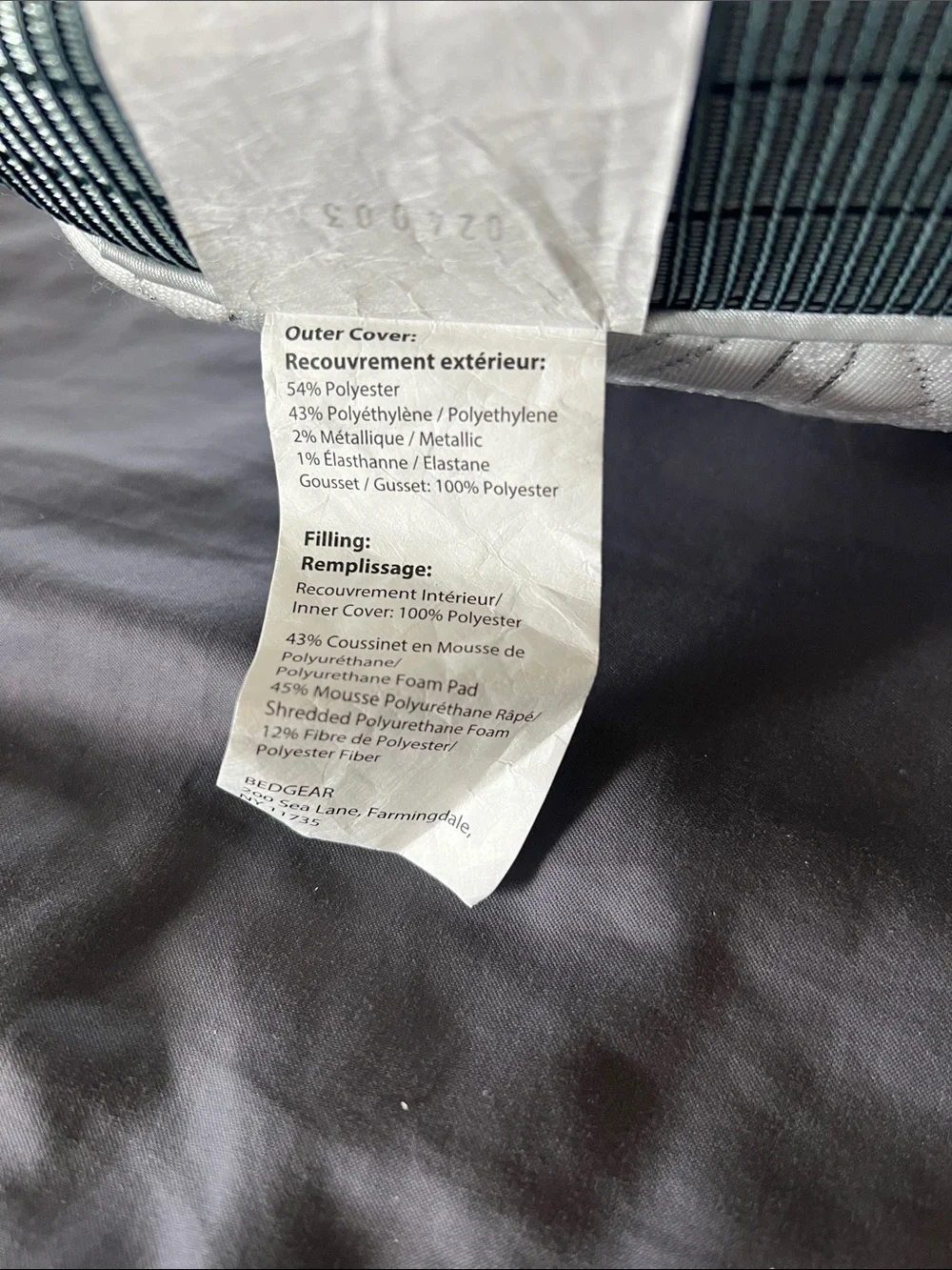 Bedgear storm performance pillow king size 3.0